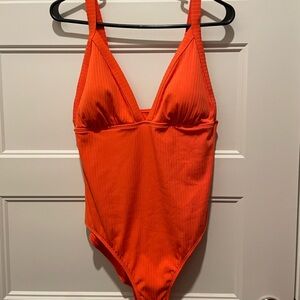 Shade & Shore Orange One Piece Swimsuit